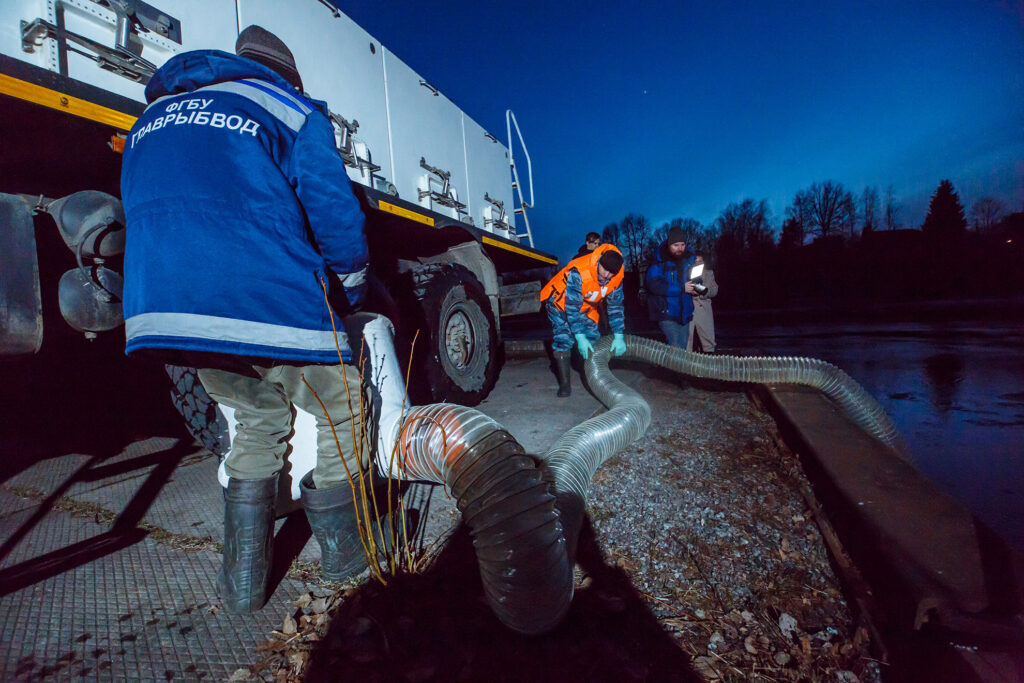 Выпуск молоди атлантического лосося-годовика